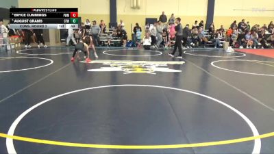 95 lbs Cons. Round 2 - Bryce Cummings, Pursuit Wrestling Minnesota vs August Grams, Centennial Youth Wrestling