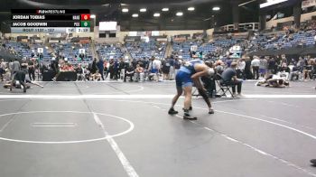 157 lbs Champ. Round 2 - Jacob Goodwin, Pratt Community College vs Jordan Tobias, Hastings (Neb.)