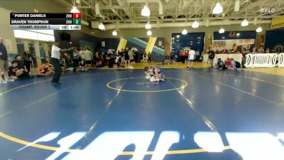 132 lbs Champ. Round 2 - Porter Daniels, Palmetto vs Draven Thompson, Winter Haven Wrestling Club