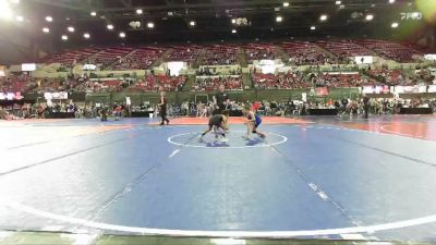 58 lbs Cons. Round 3 - Meridan Thompson, Elkhorn Wrestling vs Khloe Alvarado, Kalispell Wrestling Club