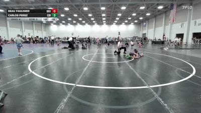 56 lbs Rr Rnd 3 - Beau Faulkner, Ohio Titan Blue - EL vs Carlos Perez, Eastern Carolina Wrestling - EL