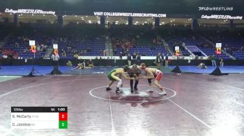 126 lbs Consolation - Shaun McCarty, Tyngsborough vs Calvin Jozokos, Bishop Guertin