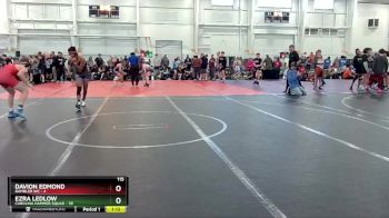 115 lbs Round 6 (10 Team) - Ezra Ledlow, Carolina Hammer Squad vs Davion Edmond, Rambler WC