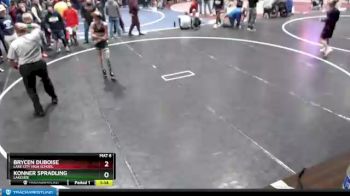 106 lbs Cons. Round 3 - Konner Spradling, Lakeside vs Brycen Duboise, Lake City High School