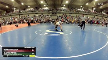 100 lbs Champ. Round 2 - Carter Pryor, Hillsboro Wrestling Club-AAA vs Wyatt Sweeten, Willard Youth Wrestling Club-AAA