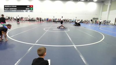 56 lbs Rr Rnd 2 - Isabelle Beam, CTWHALE Humpback - EL vs Riley Ashford, Team Sniper - EL