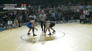 190 2A 5th Place Match - Landon Martin, Clay vs Mason Desandolo, Lake Gibson