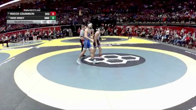 D2-132 lbs Quarterfinal - Tate Hisey, St. Marys Memorial vs Rocco Czarnecki, Cvca