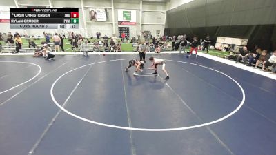 Junior Boys - 113 lbs Cons. Round 3 - Cash Christensen, Sanderson Wrestling Academy vs Rylan Gruber, Pursuit Wrestling Minnesota