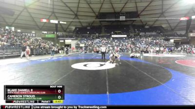 120 lbs 1st Place Match - Cameron Stroud, Team Aggression Wrestling Club vs Blake Daniell Ii, White River Hornets Wrestling Club