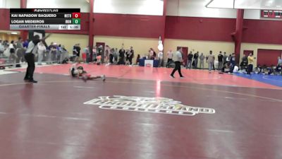 120 lbs Quarterfinal - Kai Napadow Baquero, MetroWest United vs Logan Medeiros, Iron Faith