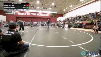 52 lbs Quarterfinal - Grant Mullen, Perry Wrestling Academy vs Forrest Young, Blackwell Wrestling Club