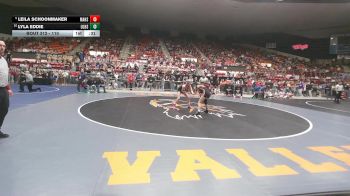 110 lbs Cons. Round 3 - Leila Schoonmaker, Marysville HS vs Lyla Eddie, Ulysses HS