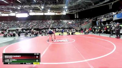 3A 182 lbs Quarterfinal - Bridger Barney, Snake River vs Luke Schell, Timberlake