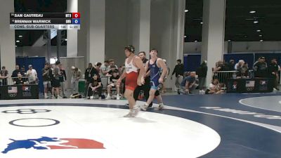86 kg Cons. Sub-quarters - Sam Gautreau, Mat Town USA vs Brennan Warwick, Gladiator Wrestling Academy
