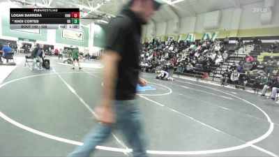 128 lbs Champ. Round 2 - Logan Barrera, Ramona vs Khoi Cortes, Rancho Bernardo