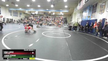 120 lbs Champ. Round 2 - Erik Lopez, Santa Ana vs Aarya Kohad, Diamond Bar