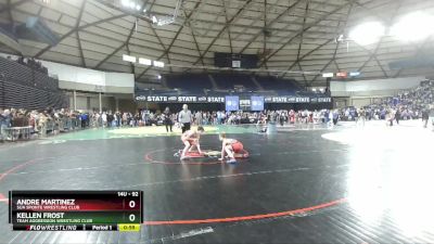 92 lbs Quarterfinal - Andre Martinez, Sua Sponte Wrestling Club vs Kellen Frost, Team Aggression Wrestling Club