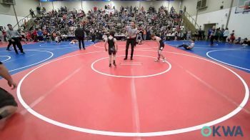 73 lbs Consi Of 4 - Kaiden Koehn, Glenpool Youth Wrestling vs Klay Adams, Miami Takedown Club