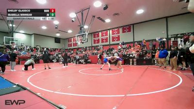 125 lbs Quarterfinal - Shelby Glassco, Mannford vs Isabella Minnear, John Marshall