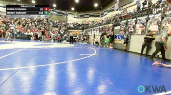 55 lbs Rr Rnd 1 - Remmi Schwahn, Chandler Takedown Club vs Mason Gregory, Harrah Little League Wrestling