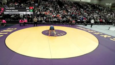 4A 140 lbs Quarterfinal - Emelia Welker, Ridgeline vs Lyla Speth, Mountain Crest