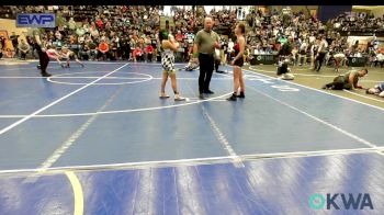 95 lbs Rr Rnd 1 - Rhae Rodden, Harrah Little League Wrestling vs Quetzali Salas, Standfast