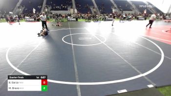 55 lbs Quarterfinal - Benjamin Garza, Freedom WC vs Matthew Bravo, Misfits