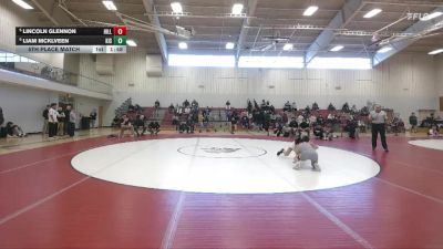 106 lbs 5th Place Match - Liam McKlveen, Kiski School vs Lincoln Glennon, Hill School