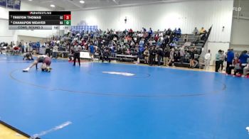 120 lbs Cons. Round 3 - Triston Thomas, East Central High School vs Chanapon Weaver, New Albany High School