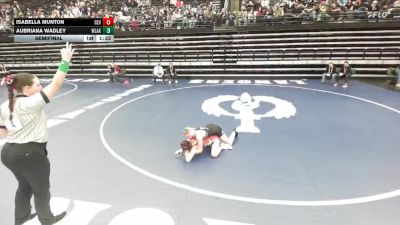6A 105 lbs Semifinal - Isabella Munton, Cedar Valley vs Aubriana Wadley, Westlake