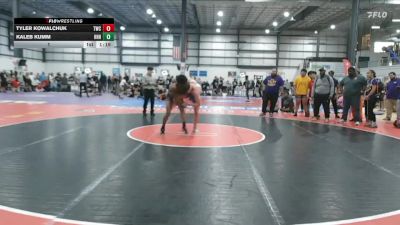 144 lbs 1 - Tyler Kowalchuk, TRIANGLE WRESTLING CLUB vs Zion Booker, HEAVY HITTING HAMMERS