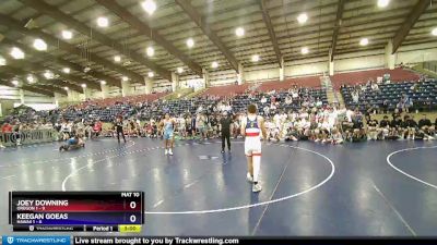 145 lbs Placement (16 Team) - Joey Downing, Oregon 1 vs Keegan Goeas, Hawaii 1