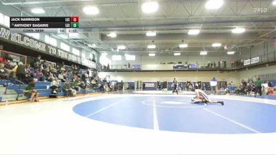 133 lbs Cons. Semi - Jack Harrison, Lake Erie vs Anthony Sagaris, Lake Erie