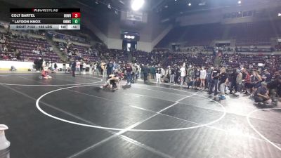 105 lbs Quarters - Colt Bartel, Durango Wrestling vs Laydon Knox, Open Mats Wrestling Club