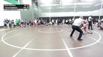 130 lbs Champ. Round 1 - Khloe Robinson, Bentonville High School Wrestl vs Giana Rutledge, Har-Ber