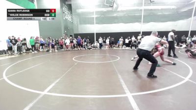 130 lbs Champ. Round 1 - Khloe Robinson, Bentonville High School Wrestl vs Giana Rutledge, Har-Ber