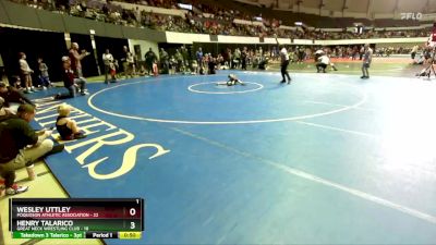 Rookie K-2 44 Champ. Round 1 - Wesley Uttley, Poquoson Athletic Association vs Henry Talarico, Great Neck Wrestling Club