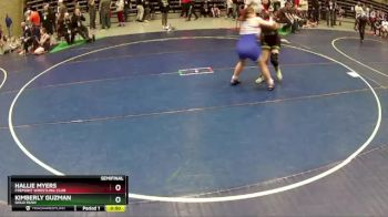 140 lbs Semifinal - Hallie Myers, Fremont Wrestling Club vs Kimberly Guzman, Gold Rush