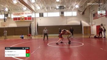 157 lbs Prelims - Cael Carson, Minnesota vs Anthony Robindson, George Mason