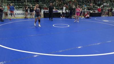 140 lbs Cons. Sub-semis - Reagan Folkers, Ankeny Wrestling Club vs Meredith Kaump, Big Game Wrestling Club
