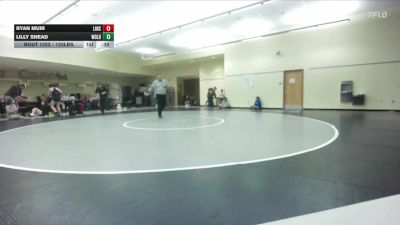 120lbs Cons. Round 4 - Lilly Snead, Woodland (Girls) vs Ryan Muir, Lincoln (Girls)