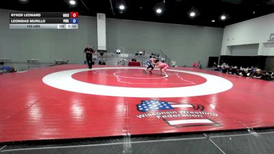 100 lbs Ryker Leonard, Ohio Scarlet FS vs Leonidas Murillo, Pennsylvania Blue