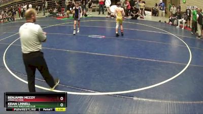 75 lbs Quarterfinal - Keian Linnell, Stallions Wrestling Club vs Benjamin McCoy, American Fork