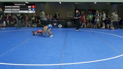 63 lbs Quarters - Eljotas Zaremba, Savage House Wrestling Club vs Jaxson Streeter, Alpha Elite