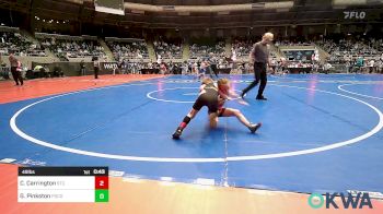 49 lbs Round Of 64 - Connor Carrington, Sallisaw Takedown Club vs Gracelynn Pinkston, Pocola Youth Wrestling