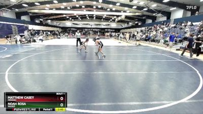 133 lbs Champ. Round 1 - Matthew Casey, Messiah vs Noah Rosa, Wilkes