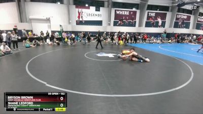 132 lbs Cons. Round 2 - Shane Ledford, Armstrong County Wrestling Academy vs Bryson Brown, West Amarillo Wrestling Club