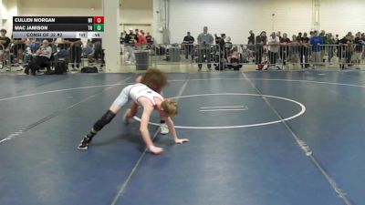 90 lbs Consi Of 32 #2 - Cullen Morgan, MI vs Mac Jamison, TN