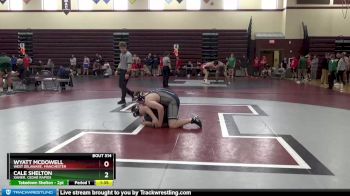 JV-37 lbs Cons. Semi - Wyatt McDowell, West Delaware, Manchester vs Cale Shelton, Xavier, Cedar Rapids
